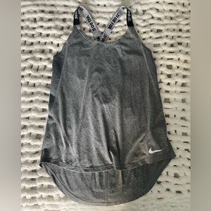 Nike Open Back Tank Top - Gray
